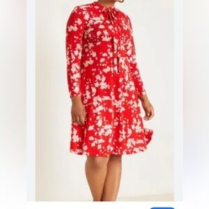 Red and white dress - Eloquii - Size 24